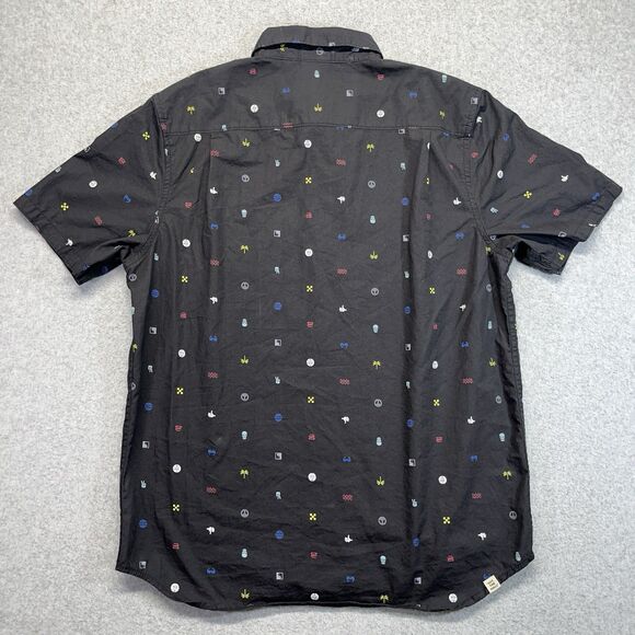 Vans AOP Wallop Woven Button-Up Shirt Men’s M Black VN0A53VGBLK - Picture 7 of 11